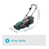 GARDENA Akumulatorowa kosiarka PowerMax 37/36V P4A (14638-55)