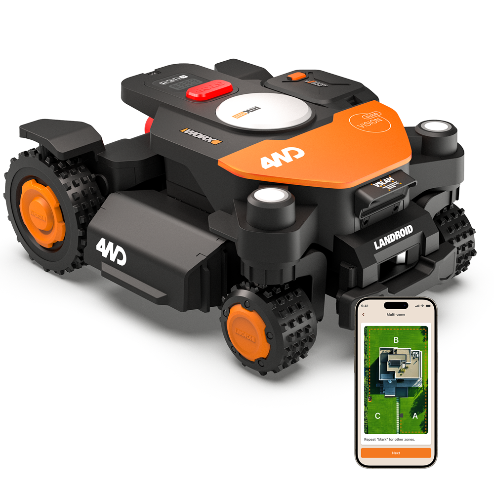 Ai Robot koszący Vision Cloud M600 AWD WORX | nRTK 4X4 napęd