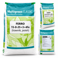 Haifa Multigreen Classic Ferro 15-0-25+3MgO+4Fe 25 kg – nawóz jesienny do trawnika
