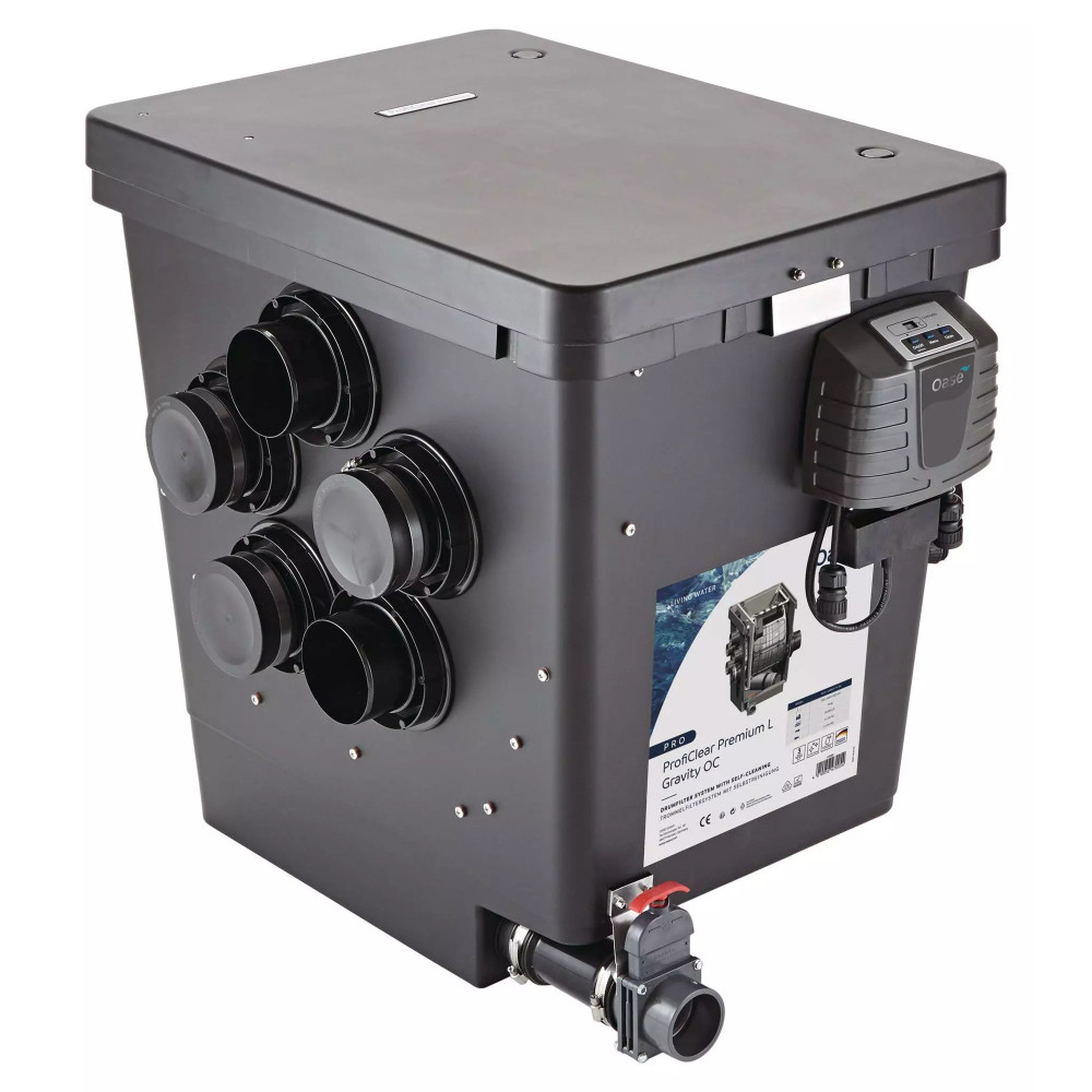 OASE ProfiClear Premium DF-L OC grawitacyjny – moduł bębnowy z 4 wlotami DN 110