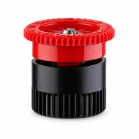 Hunter Pro Adjustable 10A – dysza statyczna z pokrywą w kolorze czerwonym, widok z boku