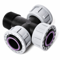 Czwórnik Swivel 1″ Tavlit – nakrętki z uszczelką O-ring, zbliżenie