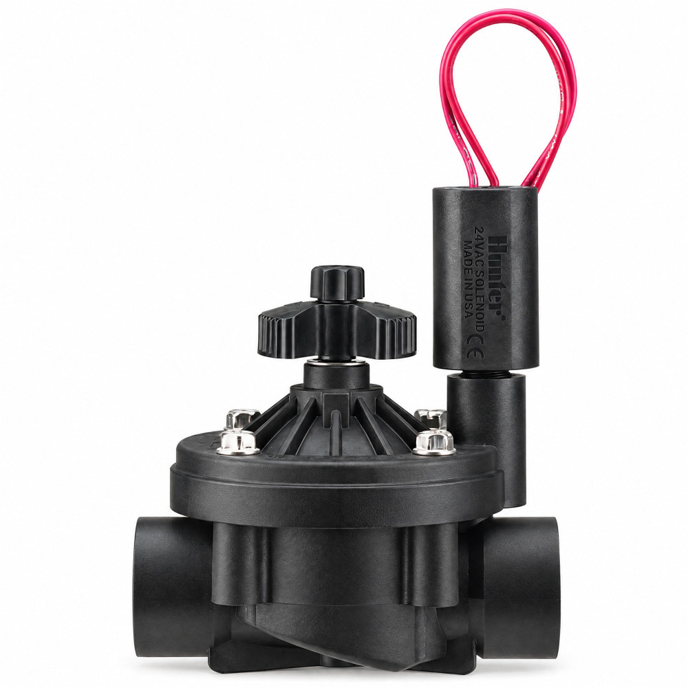 Elektrozawór Hunter ICV-101G 1″ – korpus wzmacniany włóknem szklanym, cewka 24 V AC