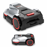 DCK Terraina E500 – robot koszący: widok z przodu pod kątem i z boku