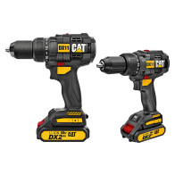 Wiertarko-wkrętarka akumulatorowa CAT DX11 18V 65 Nm | Zestaw 2 × 2,0 Ah