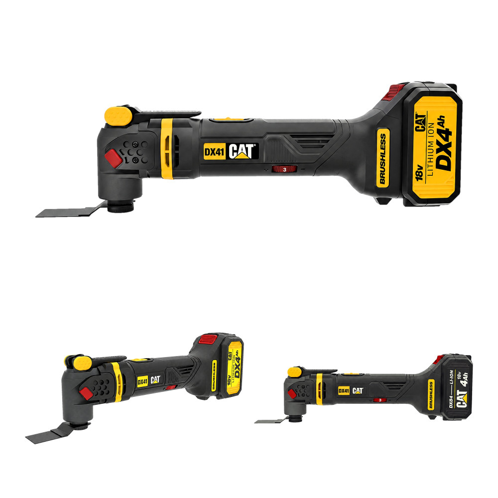 Narzędzie wielofunkcyjne (multitool) akumulatorowe CAT DX41B 18V z zestawem ostrzy
