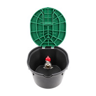 Puszka poboru wody Rain PZCR 15 z zaworem kulowym 3/4″ – otwarta pokrywa
