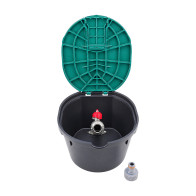 Studzienka czerpalna Rain PZCR 15 z zaworem kulowym 3/4″ i przyłączem kranowym – otwarta