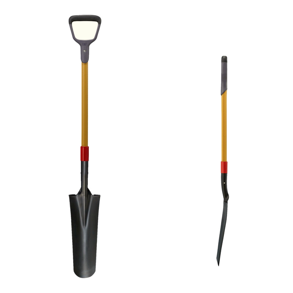 Szpadel drenarski CAT J10-206 z uchwytem D, ostrze 41 cm