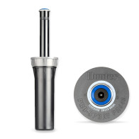 Hunter Pro-Spray PRS40 CV 4″ – korpus z wysuniętą wieżyczką i szara pokrywa z zaworem zwrotnym, widok z góry