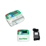 Rain Bird ESP-TM2 12 sekcji, model wewnętrzny – panel sterownika i wnętrze z listwą zaciskową