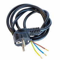Kabel zasilający 1,5 m – wtyczka z uziemieniem i odizolowane żyły do listwy zaciskowej