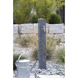 Kran ozdobny, dekoracyjny punkt poboru wody Natura Czarny granit
