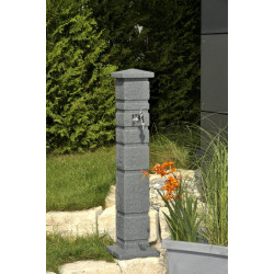 Kran ozdobny, dekoracyjny punkt poboru wody Romana Czarny granit
