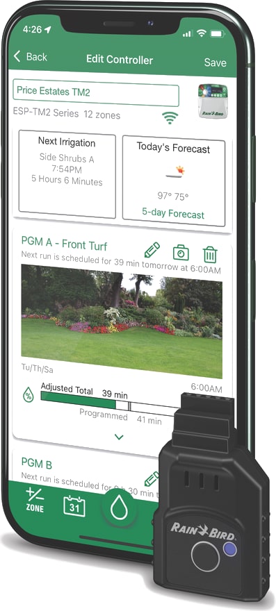 Aplikacja Rain Bird 2.0 i moduł Wi-Fi LNK2