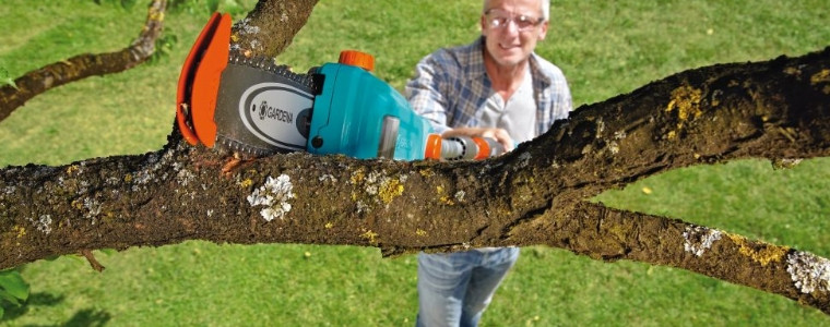 Bezpieczne wycinanie gałęzi bez użycia drabiny- GARDENA Piła na wysięgniku